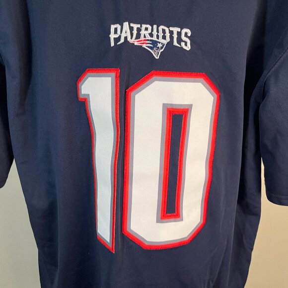 Nike Men's blue New England Patriots Mac Jones #10 jersey XL EUC 48 - Picture 1 of 6